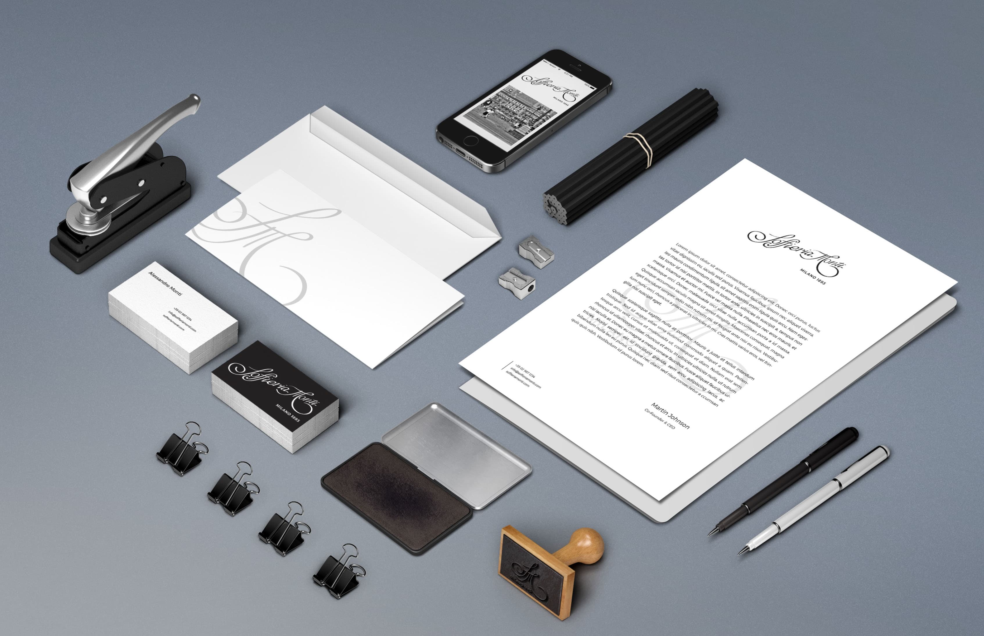 Brandcot per Soffieria Monti Logo Design e Corporate Identity
