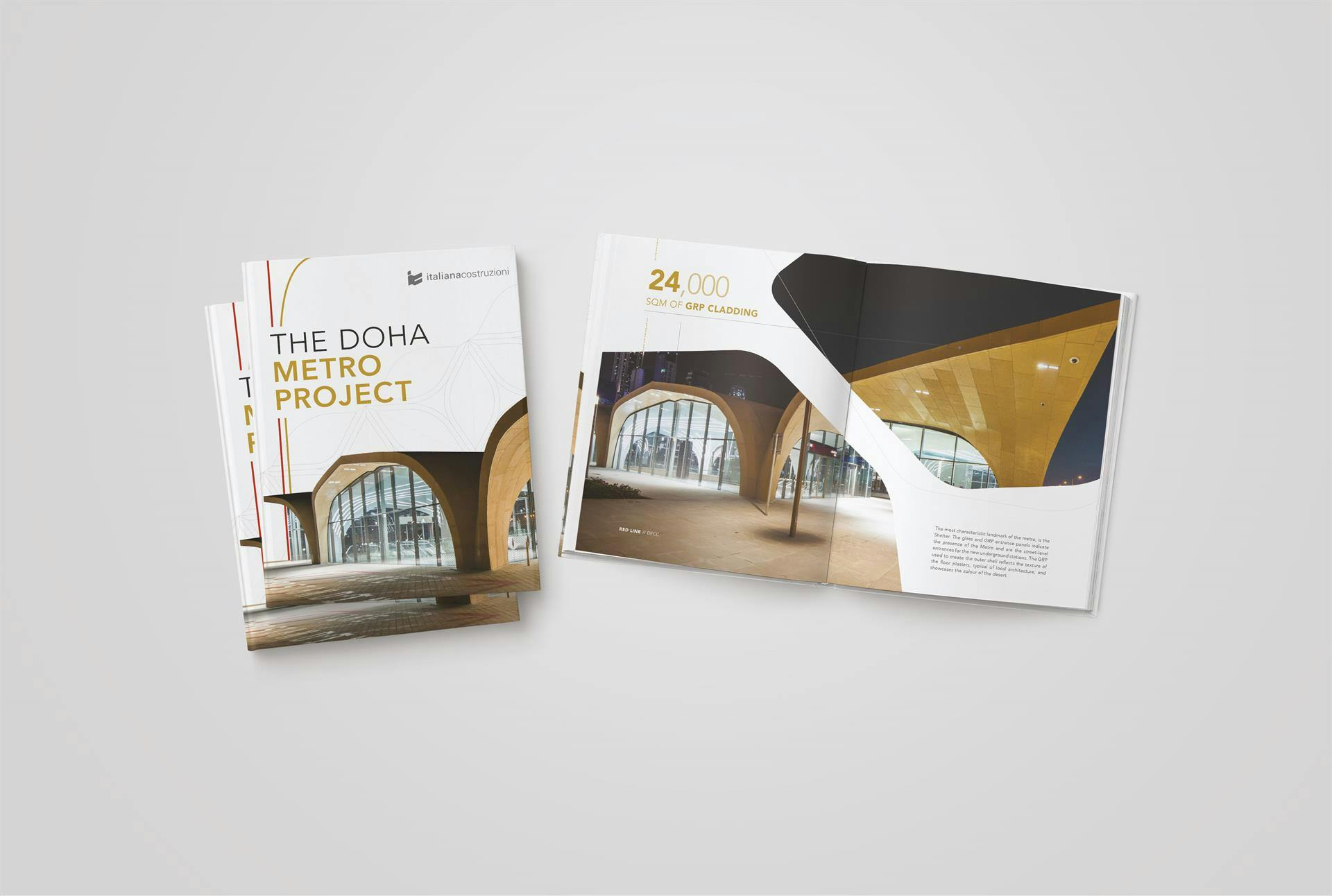 Brandcot per Italiana Costruzioni Book Design The Doha Metro Project