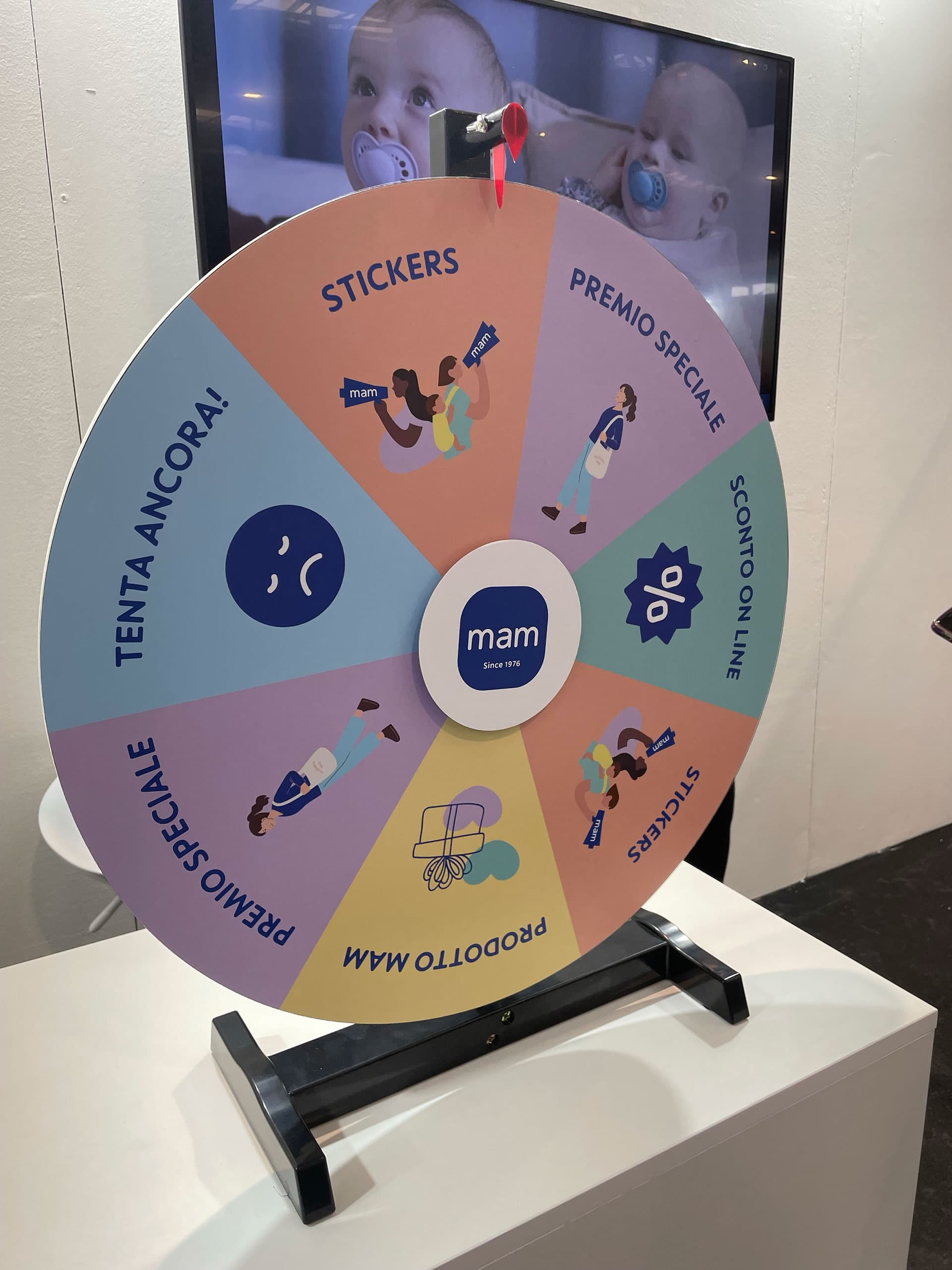 MAM baby - Bimbi in fiera 2024 - ruota della fortuna